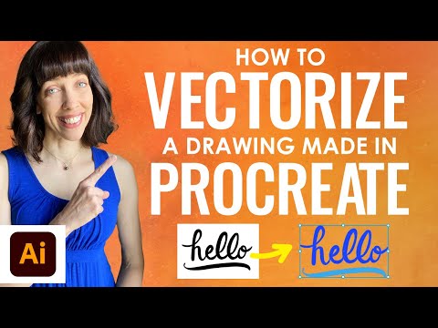 How to Vectorize a Procreate Drawing in Illustrator