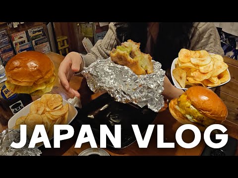 [일본 일상] 비와호 드라이브, 감탄한 감자튀김! 🍟 Aunty Mee Burger 데이트 Vlog | 신기한 이치란 테이블석에 반한 일상