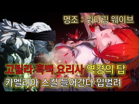 명조 카멜리아 딜사이클 역경의 탑 고릴라 요리 스누피냥 #명조 #명조워더링웨이브