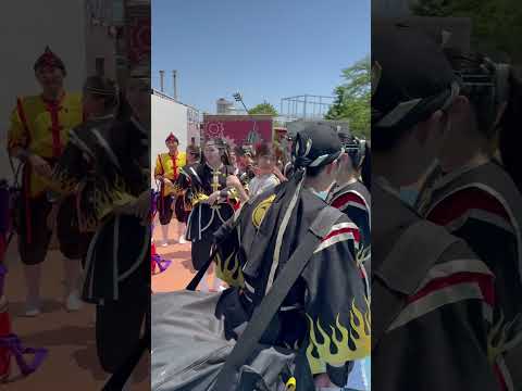 よみうりランドにて昇龍祭太鼓