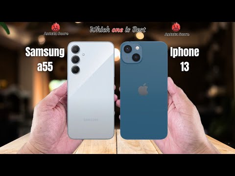 Samsung a55 vs Iphone 13  Full comparison ⚡Which one is Best