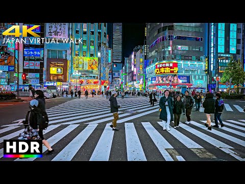 Tokyo Shinjuku Night Walk • 4K HDR