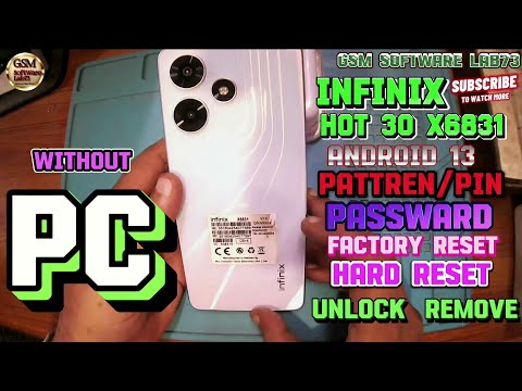 infinix Hot 30 Hard Reset|infinix Hot 30 (X6831)Android 13 Factory Reset without PC|Password Forgot