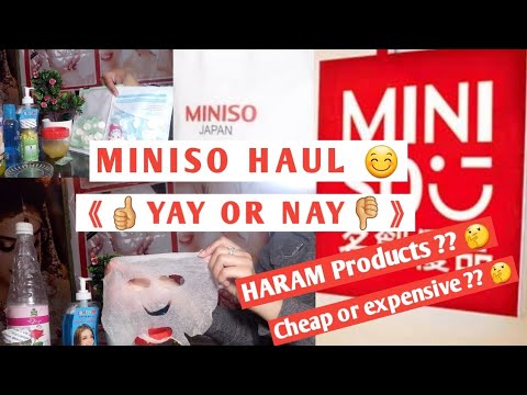 MINISO Japan Haram or Halal??🤔How to use MINISO Products?MINISO products r expensive ??🤔