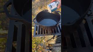 How to Cook Rice in a Cast Iron Pot  #lodgecastiron #rocketstove