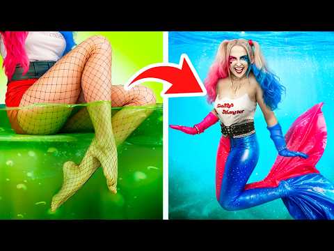 From Nerd Harley Quinn To Beauty Mermaid / I Got Adopted By Joker And Harley Quinn