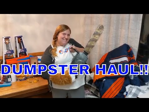 DUMPSTER DIVING HAUL JUST SHY OF $1000!!! | Our Biggest Haul to Date