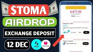 Tomato $TOMA Token Bitget Wallet exchange deposit Start | TomaToken Stake & Airdrop 20 December#toma