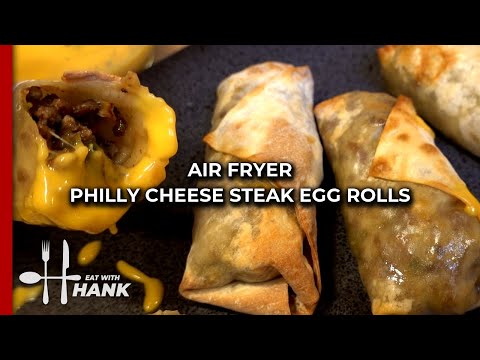 Air Fryer Philly Cheese Steak Egg Rolls