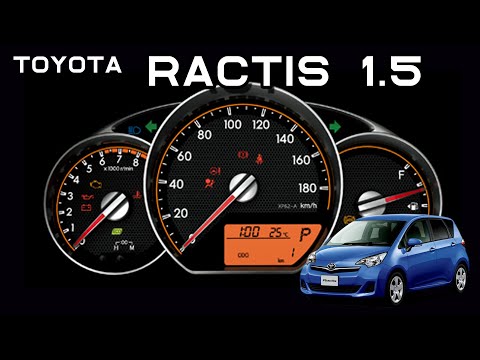 2代目 ラクティス (1500cc) フル加速  巡航回転数  エンジン始動 TOYOTA RACTIS 1.5G