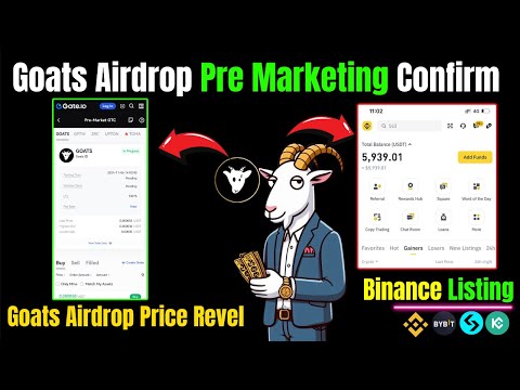 Goats Airdrop Pre Marketing Confirm | Goats Airdrop Price Revel | Goats Airdrop Withdraw |