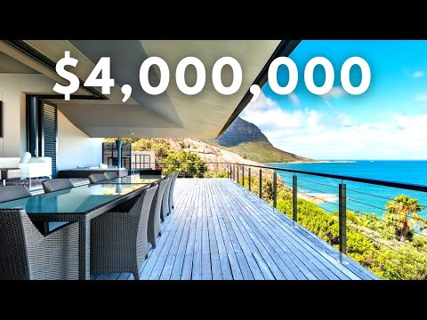 Touring a $4 MILLION Ocean View Architectural Home with Private Beach Access in Llandudno, Cape Town