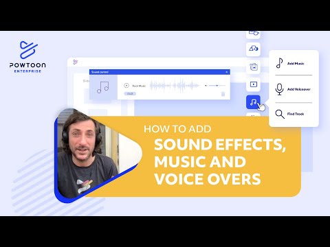 Add Sound Effects, Music, & Voice Overs to Your Video | Powtoon Tutorial