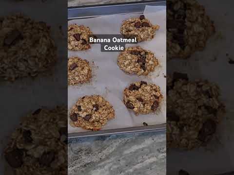 Easy Recipe with only 3 ingrediants #oatmealcookies #bananaoatmeal #healthycookies