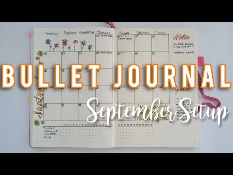 BULLET JOURNAL SEPTEMBER SETUP | Sam Granger