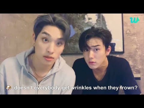 220823 intak and keeho talking about forehead wrinkles