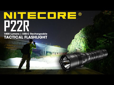 (Discontinued) NITECORE P22R 1800 Lumen USB-C Rechargeable Tactical Flashlight