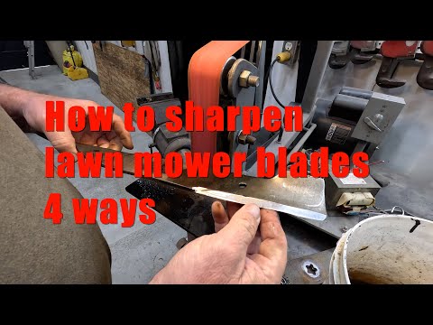 How to sharpen lawn mower blades 4 ways