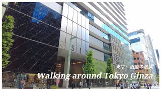 Walk in Tokyo Ginza (13 minutes in one shot)｜Japan Travel 4K ASMR