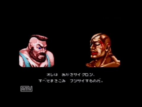 【SFC】ストリートファイター2ターボ　ザンギエフでプレイ　難易度Lv8　ターボ星1【Street Fighter 2 Turbo】