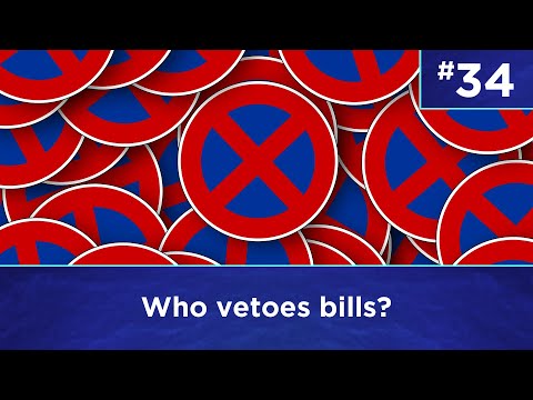 Q34: Who vetoes bills?