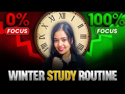 The Best Winter Study Routine ✅| Anushya Ma’am