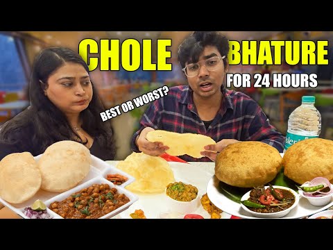 CHOLE BHATURE for 24 HOURS!!😲😲