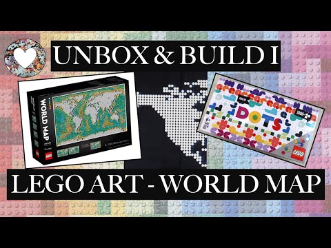 UNBOXING LEGO Art World Map Set & Build Part I