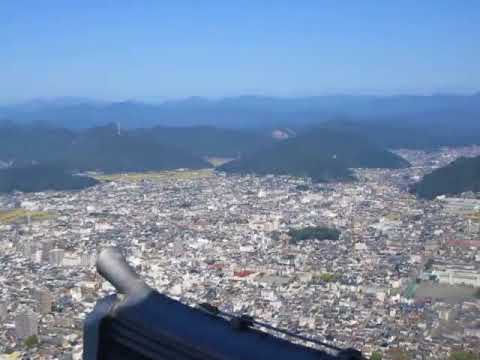 【岐阜城天守閣からの眺め】