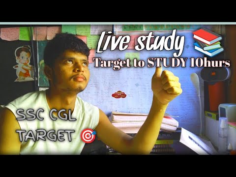 Live study with me SSC CGL Target 🎯💯, JEE, Neet, UPSC