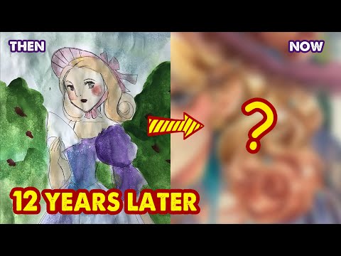 Redraw My Old Art #3 - 12 YEARS LATER | Then and Now | Huta Chan