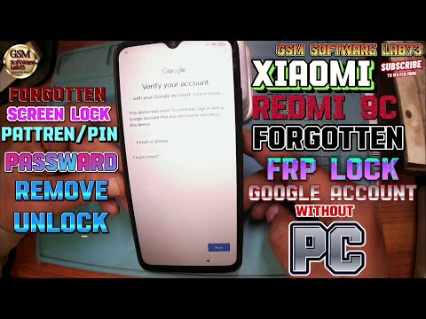 Redmi 9C Hard Reset|Redmi 9C FRP  Unlock|without PC|Xiaomi Redmi 9C Ka Pattren or FRP Kaise Tode.