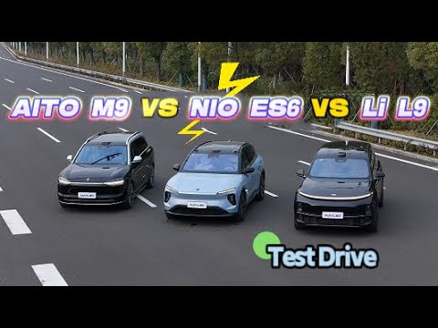 AITO M9 vs NIO ES6 vs Li L9: AEB/AES Test | Test Drive | 3-Car Comparison