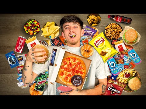 Eating The WORLD’S UNHEALTHIEST DIET For 100 HOURS!!