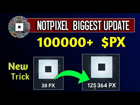 NOTPIXEL 100000+ PX Trick | NotPixel New Update | How to Increase PX Coin #notpixel #notpixelairdrop