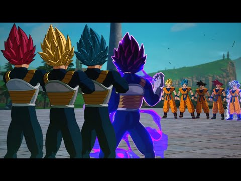 Vegeta Super Forms Vs Goku Super Forms - Dragon Ball Sparking! Zero