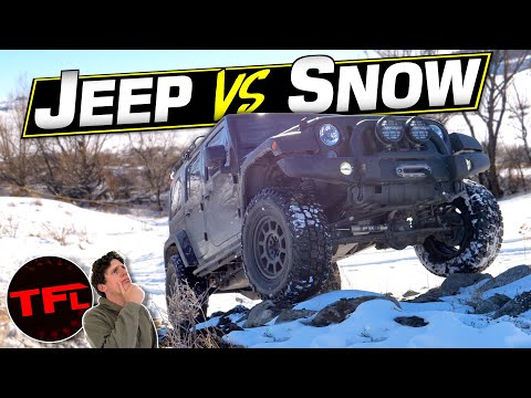 I Took Our "New" AEV Modded Wrangler Through a Snowy & Rocky Trail: It Did Not Go As Expected