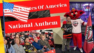 1st time Singing the *US NATIONAL ANTHEM* - Sofronio Vasquez | Utica Comets Vs. Rochester Americans