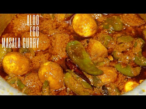 BIHARI DHABA STYLE ALOO EGG MASALA CURRY | TASTY ALOO EGG CURRY | mouthwatering POTATO CURRY RECIPE