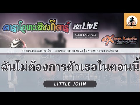 ฉันไม่ต้องการตัวเธอในตอนนี้ คาราโอเกะ - Little John ( KARAOKE )