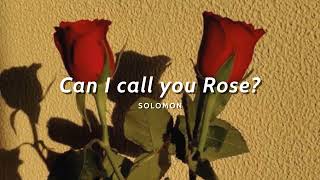 Vietsub | Can I Call You Rose? - SOLOMON | Lyrics Video