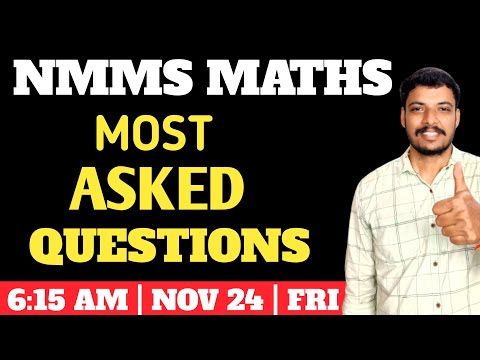 NMMS MATHS | NMMS IMPORTANT QUESTIONS | NMMS SAT