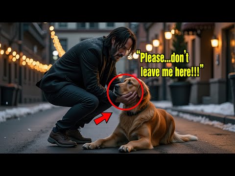 A stray dog desperate for crumbs finds Keanu Reeves on Christmas Eve   What happens next will shock!