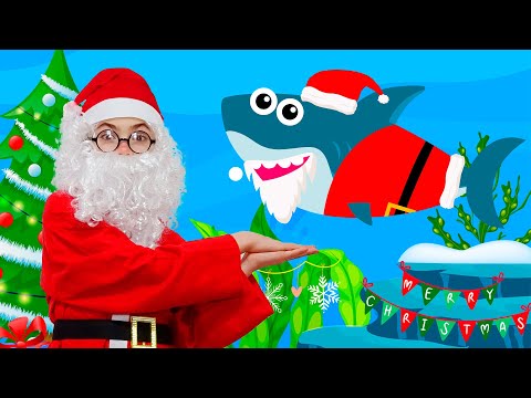 Christmas Baby Sharks and More! | 🎄Christmas Songs Compilation | Nick and Poli - Kids Songs