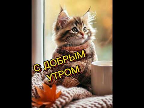 🌹|УТРО ДОБРОЕ☕🍰|Пусть на твоём лице прекрасном, улыбка будет всегда ясной|#shorts