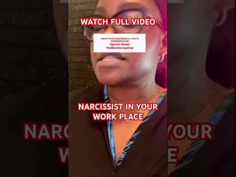 NARCISSIST IN YOUR WORKPLACE!