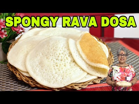 Spongy Rava Dosa| Can be eaten plain without chutney| melts in your mouth|#indianfood# EasyBreakfast