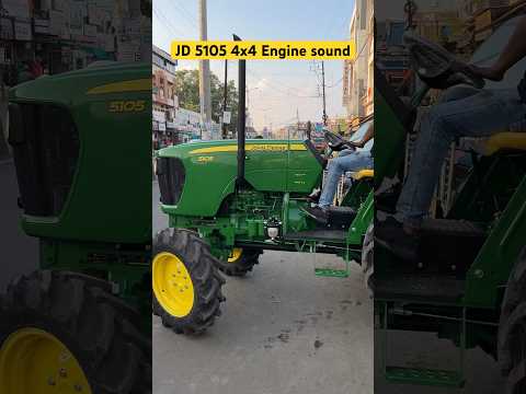 John deere 5105 4x4 engine sound #tractortv #tractortv1 #johndeere5105