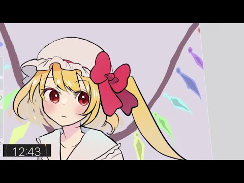 【ワンドロ配信】フランドール・スカーレット/東方projectを描く。