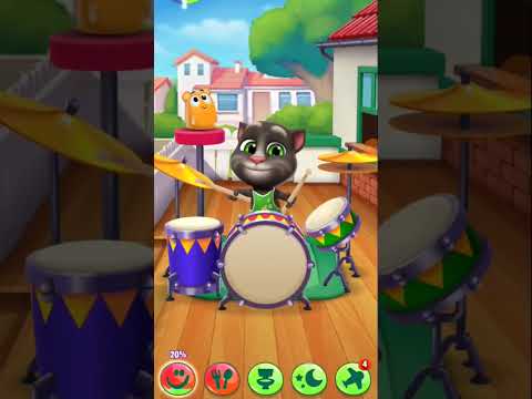 Talking Tom and drum 🤣🤣🥁#shorts #short #tom #talkingtom